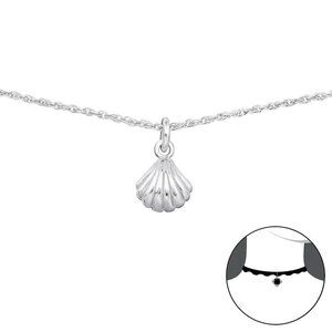 Sterling Silver Petite Sea Shell Necklace